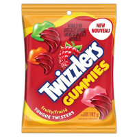 Candy Twizzlers Gummies  fruity Tongue Twisters   182g