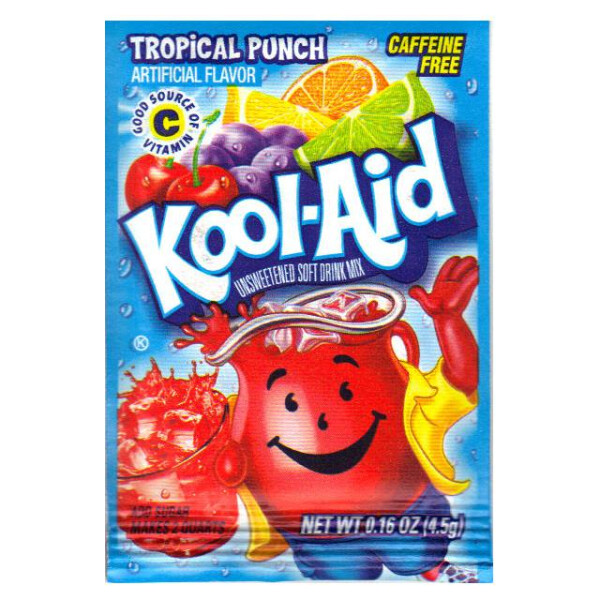 Kool Aid Tropical Punch, Brausepulver Tüte