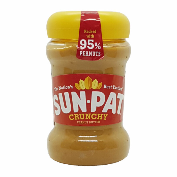 SunPat Peanut Butter Crunchy - Erdnussbutter mit Stückchen - Brotaufstrich (MHD 31.10.24)