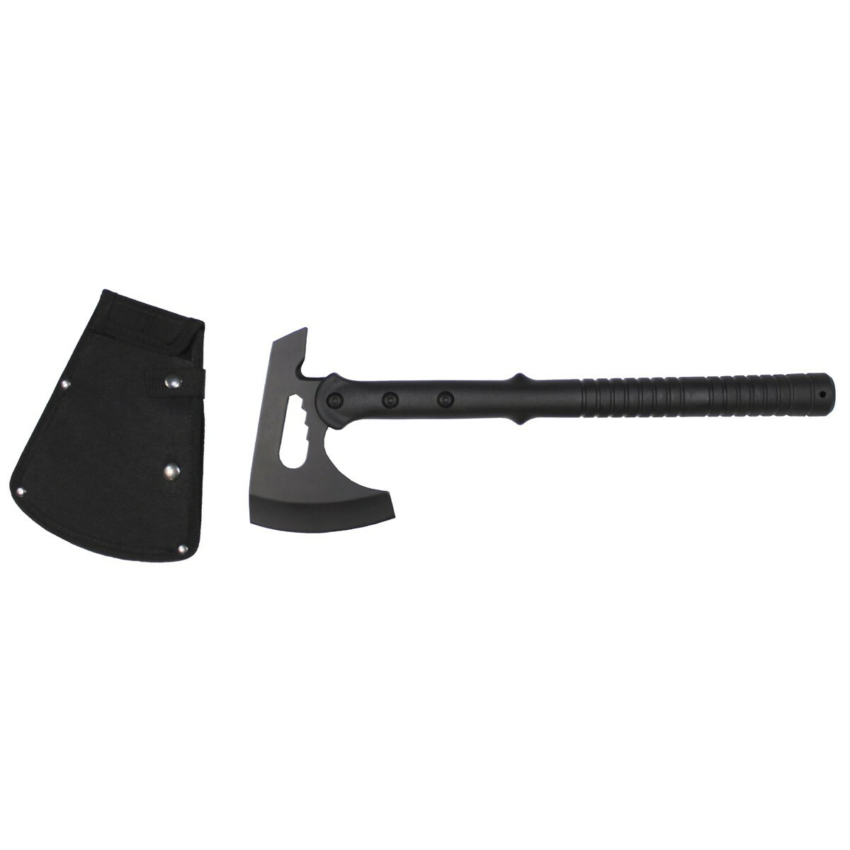 Tactical Tomahawk - Schwarz, Kunststoffgriff, mit Scheide