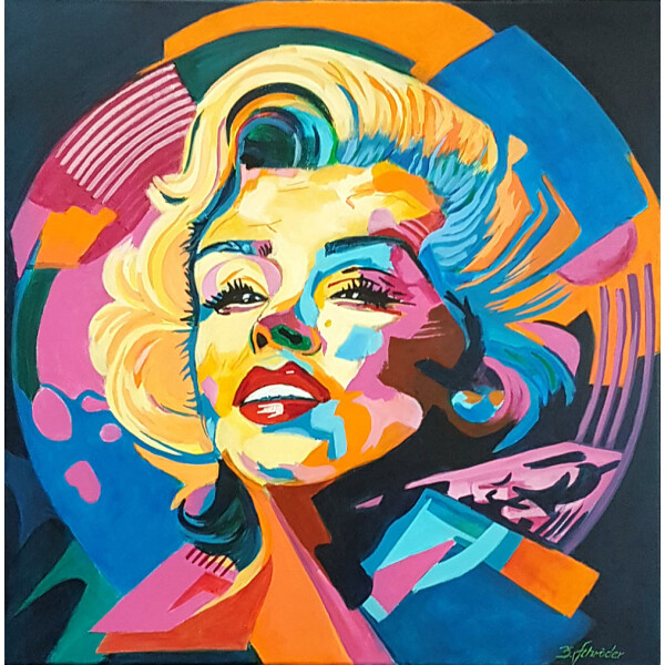 Iconic Beauty: Marilyn Monroe in Vibrant Pop Art