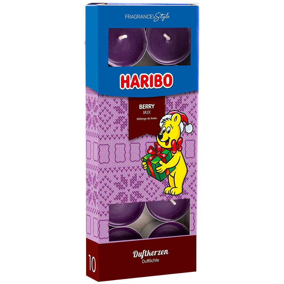 Teelicht Haribo Winterdesign Berry Mix - 10 Stück