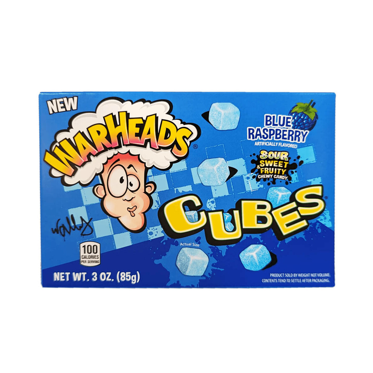 Warheads Cubes Blue Raspberry