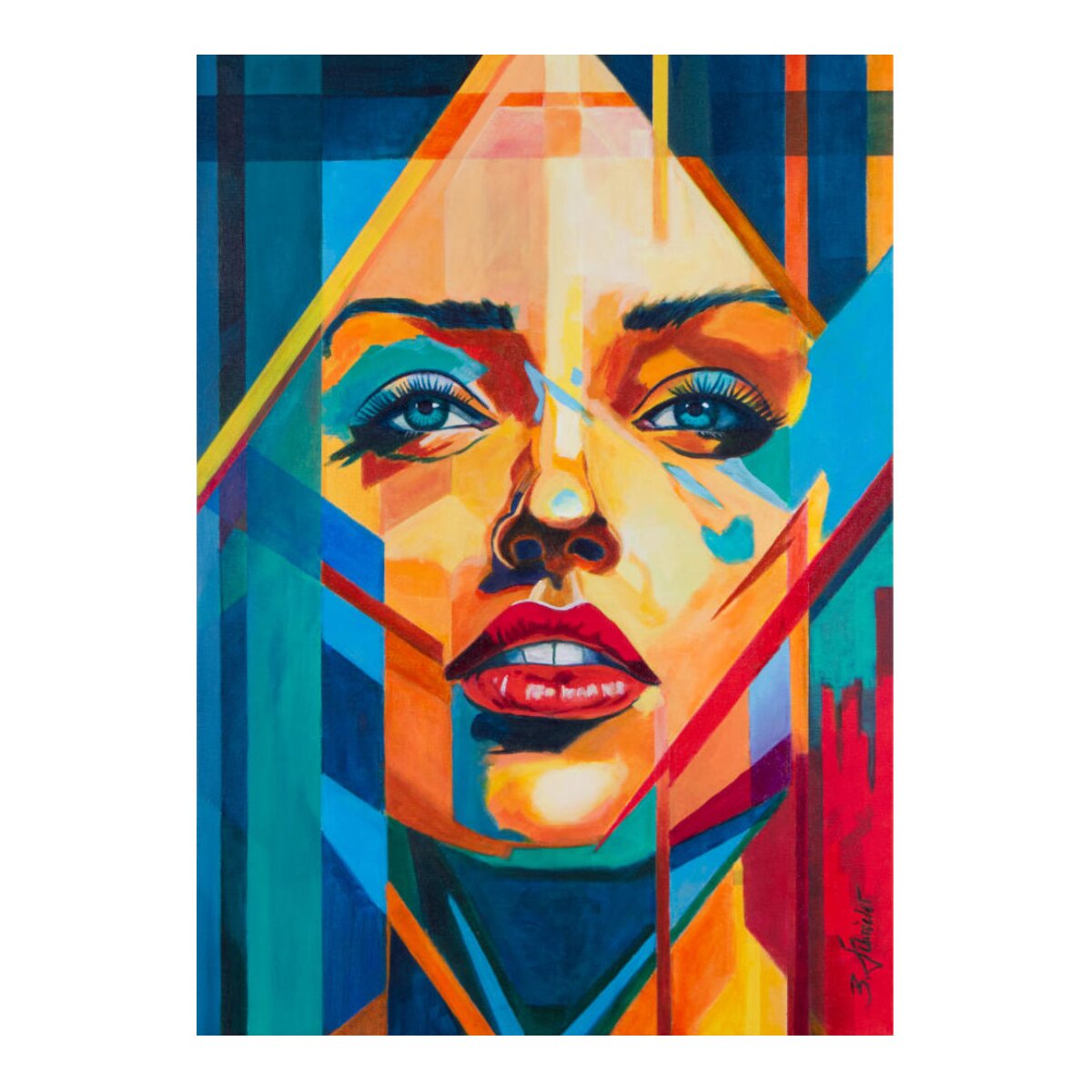 Original Acrylbild - Matrix - 50x70cm