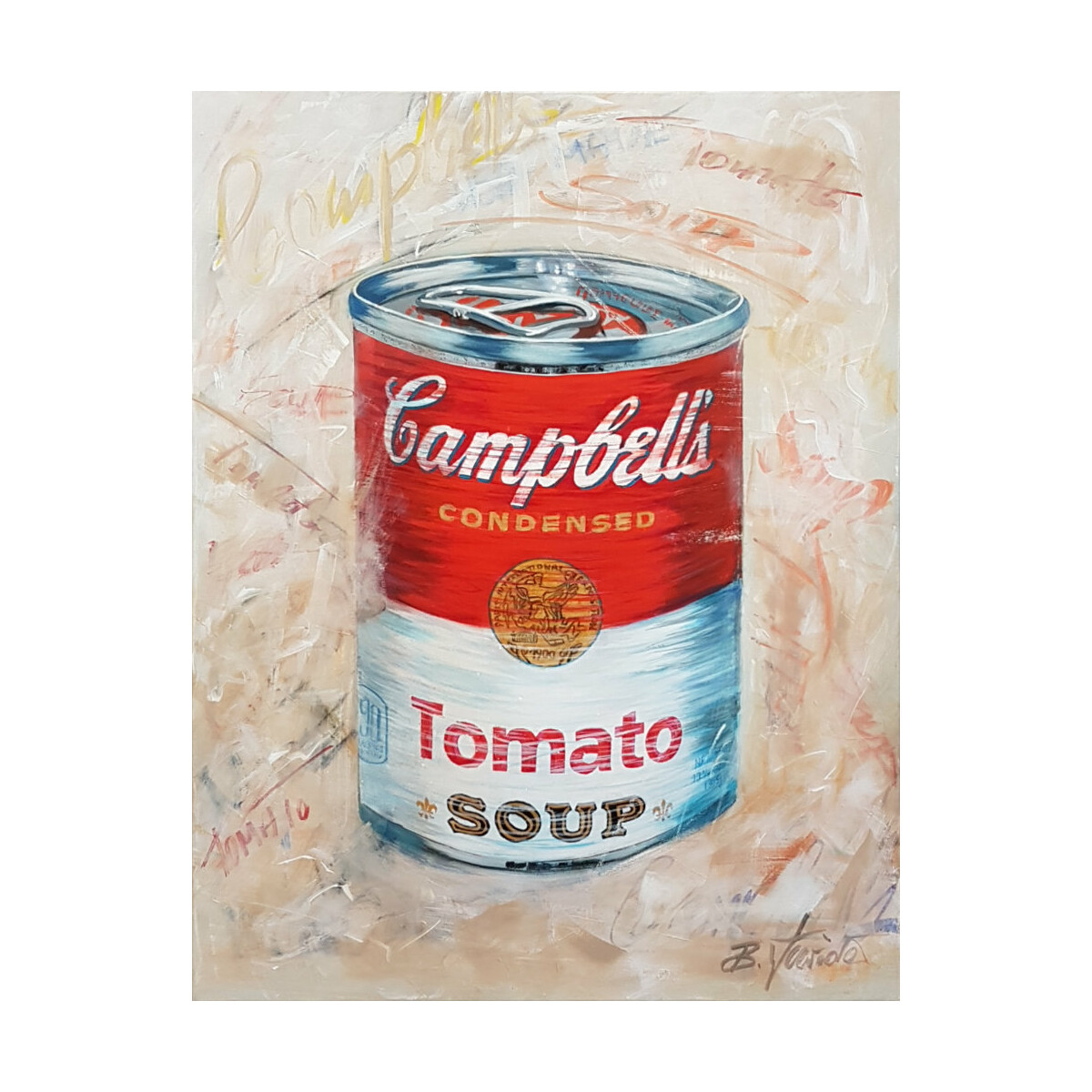 Original Acrylbild - Campells Tomato Soup -