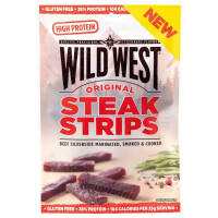 Wild West, Steak Strips, Original, 60 g Trockenfleisch