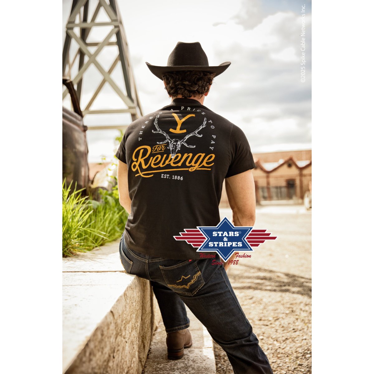 Unisex T-Shirt mit Rundhalsausschnitt und Yellowstone...