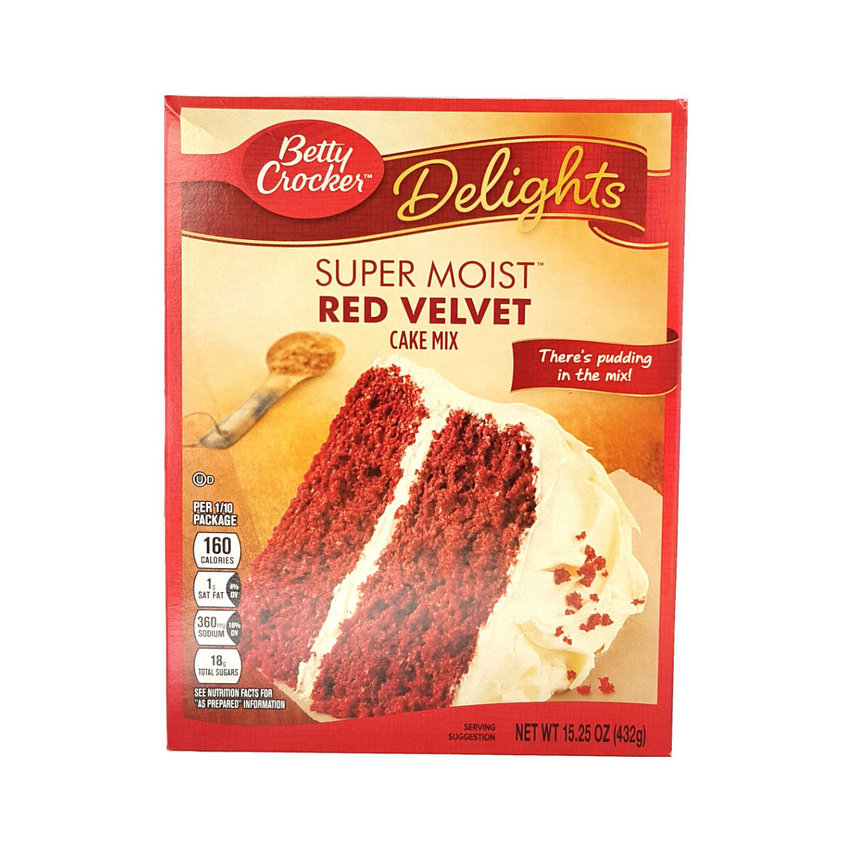 Betty Crocker Red Velvet, Backmischung USA