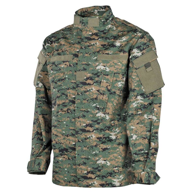 US Feldjacke, ACU, Rip Stop, digital woodland flecktarn