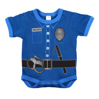 Kurzärmliger Baby Body "Police" Uniform