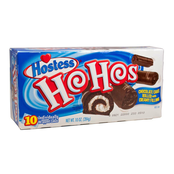 Hostess Ho Hos, gerollter Schokokuchen mit Cremefüllung