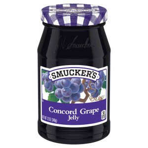 SMUCKERS Concord Grape Jelly, Trauben-Jelly 340g
