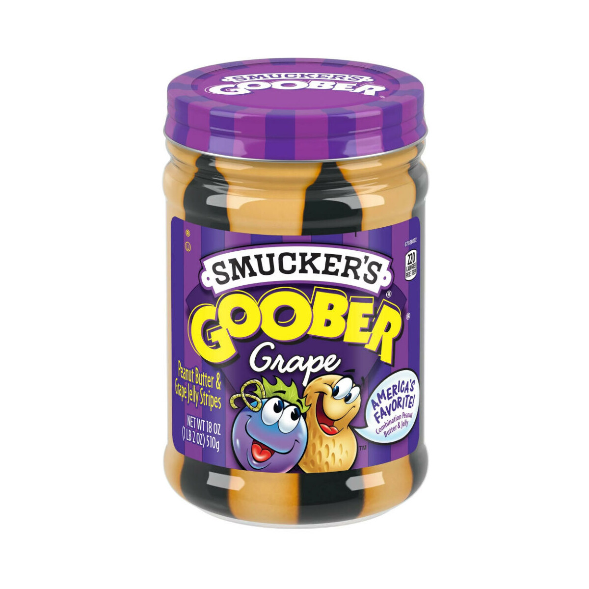 Smuckers Goober Grape - Peanut Butter Erdnussbutter &...