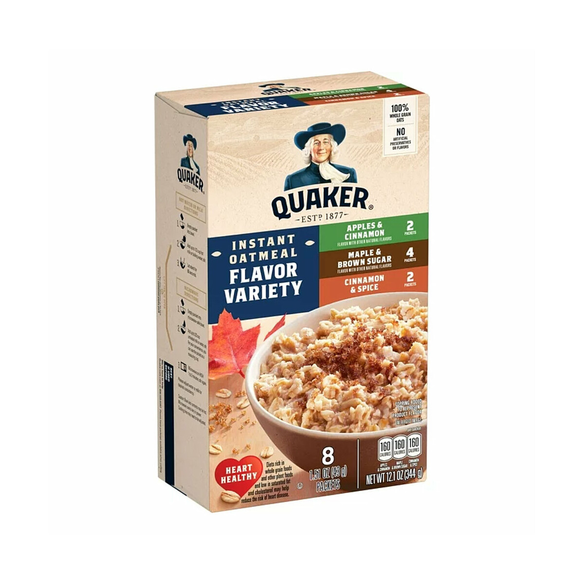 Quaker instant Oatmeal, Flavour Variety