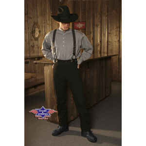 Westernhose Old Style Hose Cowboy Line Dance, schwarz Stars&Stripes