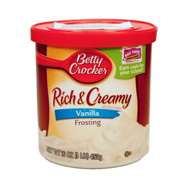 Betty Crocker Rich & Creamy Frosting Vanilla Zuckerguss, Kuchenglasur