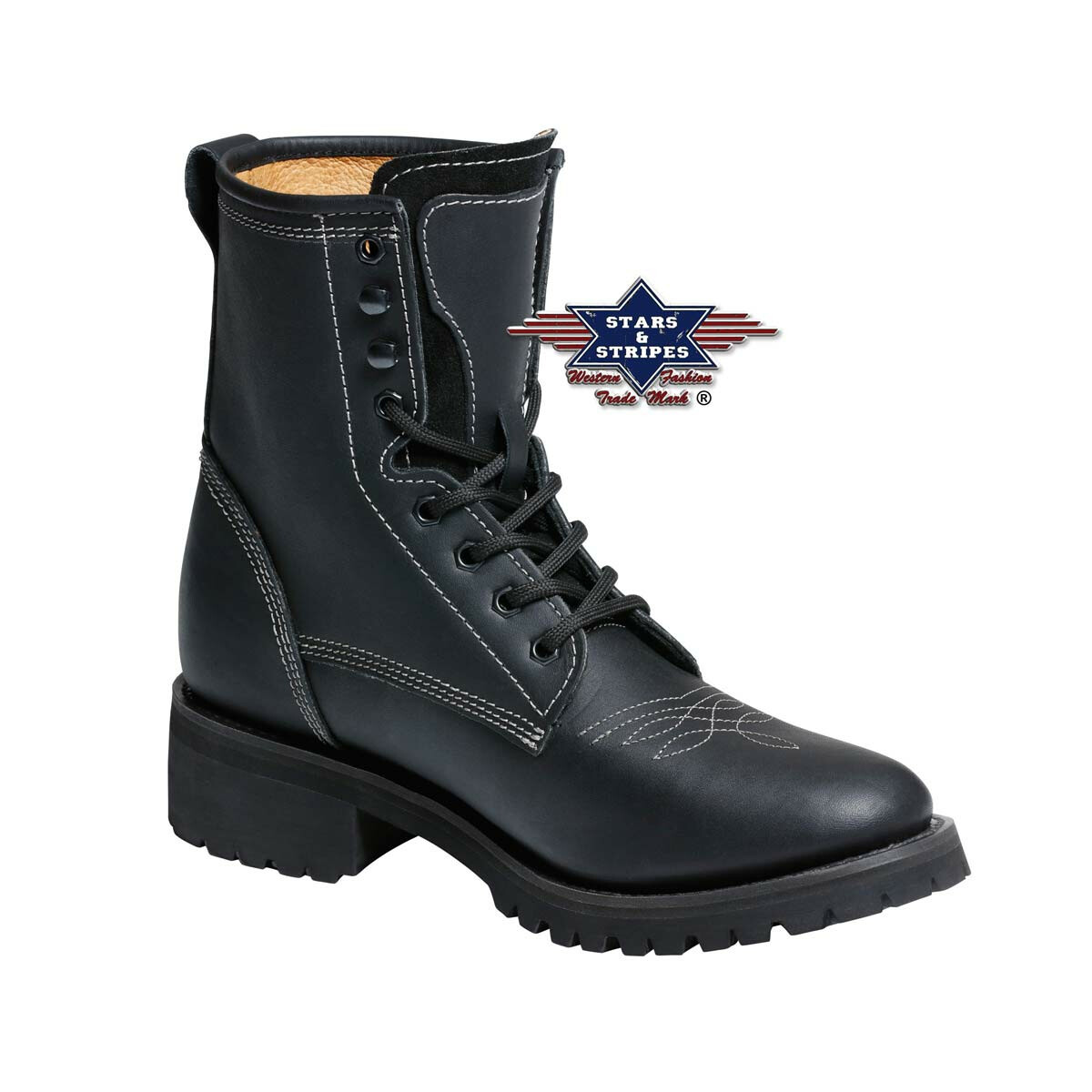 Herren Stiefel, geschnürte Western Boots,...