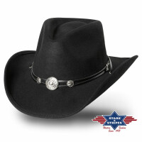 Western Filzhut Idaho - Unisex Cowboyhut mit Hutband