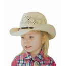Kinder Strohhut mit Perlen Hutband Kinnband