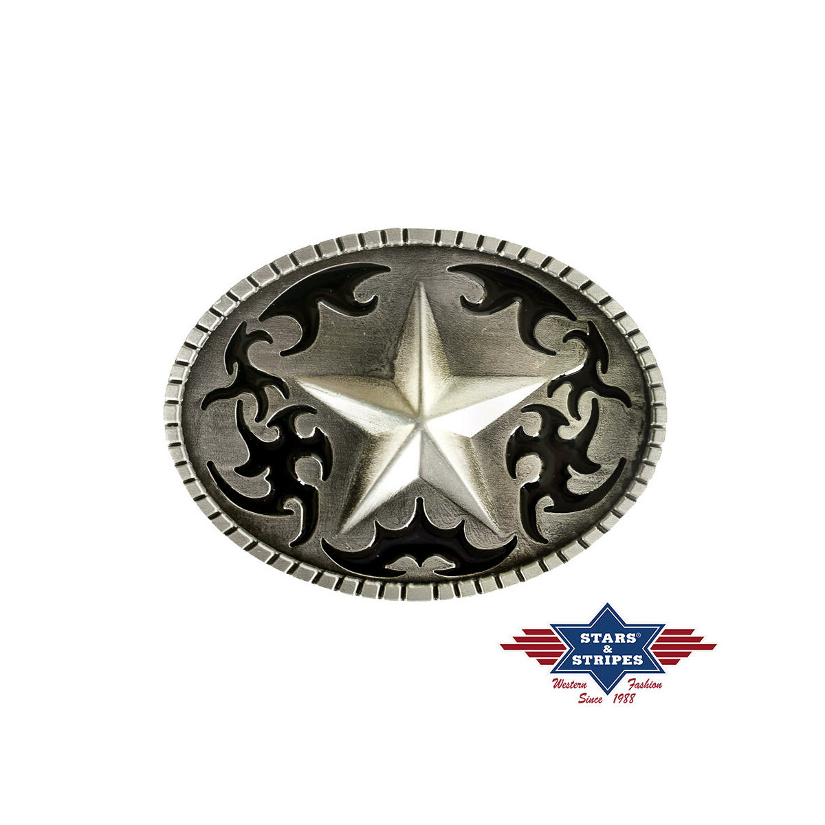 Gürtelschnalle, Buckle Motiv "Texas Stern"